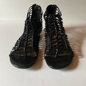 Black MIA Gladiator Sandal